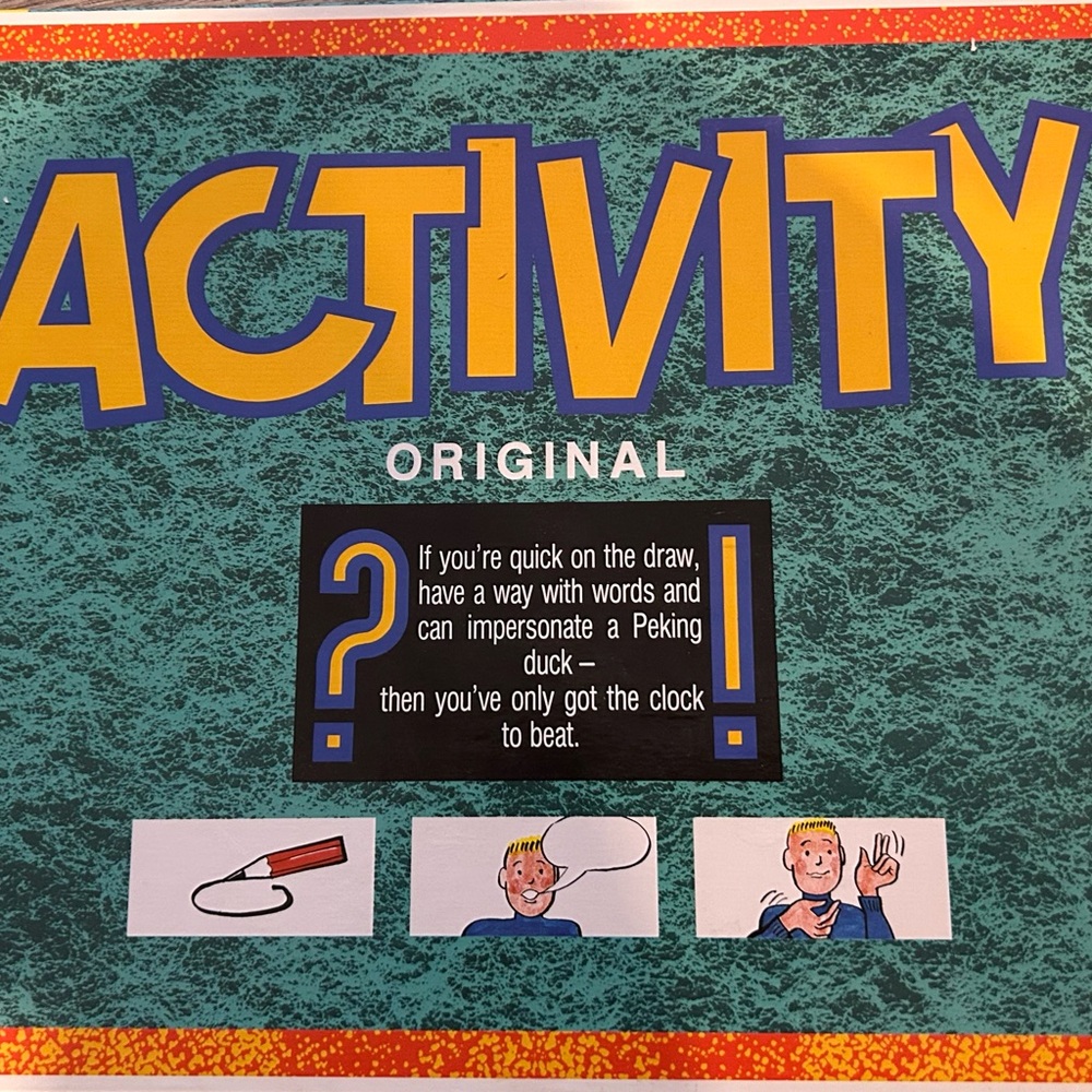Vintage German 1990 Piatnik Activity Original Board Game